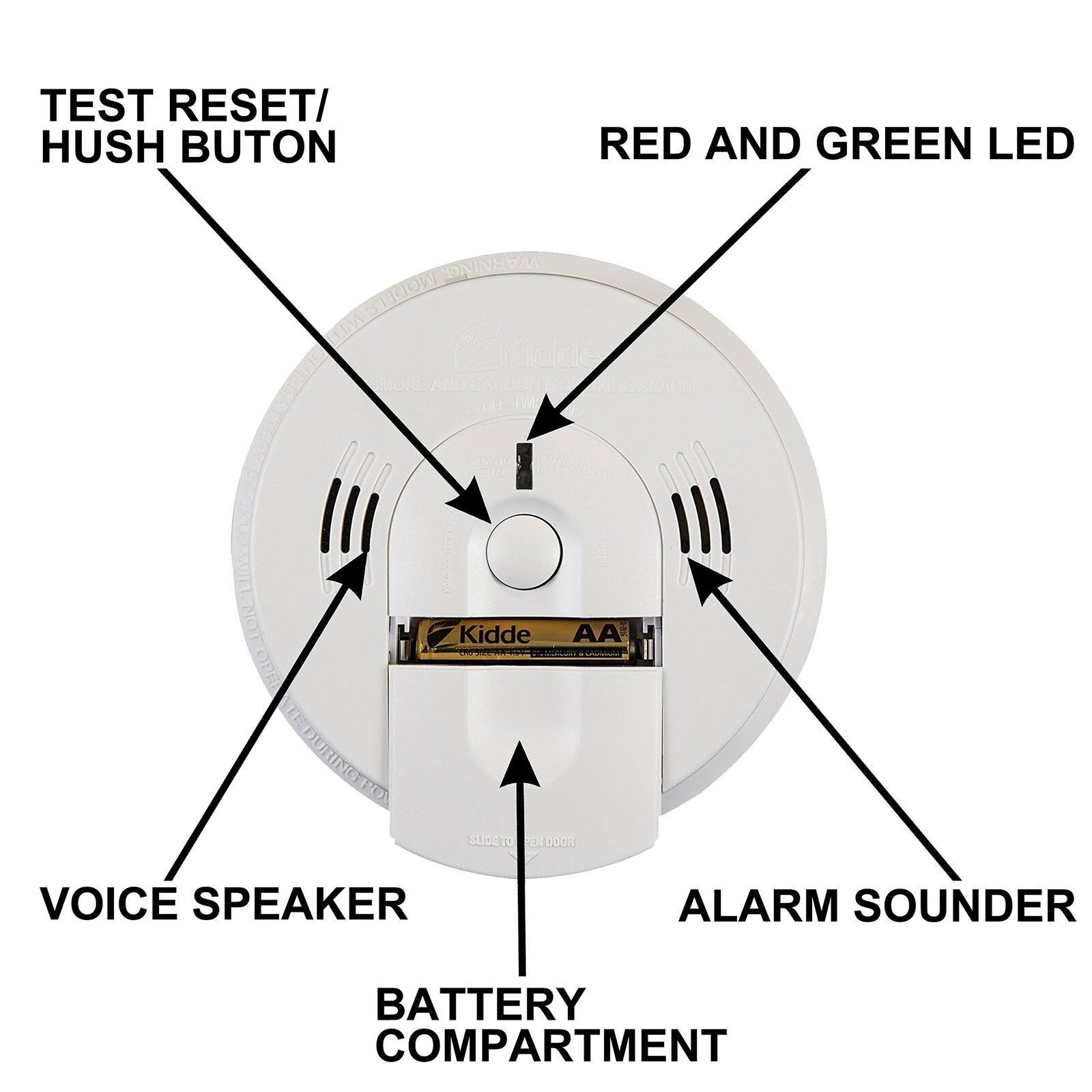 Kidde KN-COSM-IBA Hardwire Combination Smoke/Carbon Monoxide Alarm with Battery