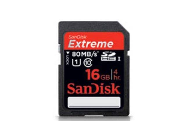 SanDisk 16GB Extreme Plus UHS-I Sdhc Memory Card Class 10 SDSDXS-016G-X46