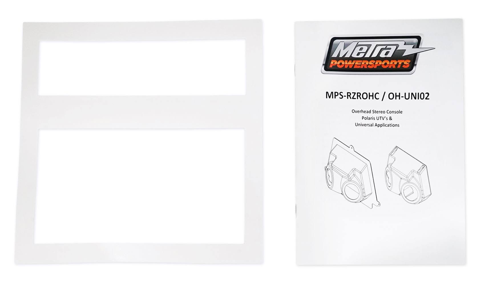 Metra OH-UNI02 Overhead Speaker+Receiver Enclosure for Polaris RZR/ATV/UTV/Cart