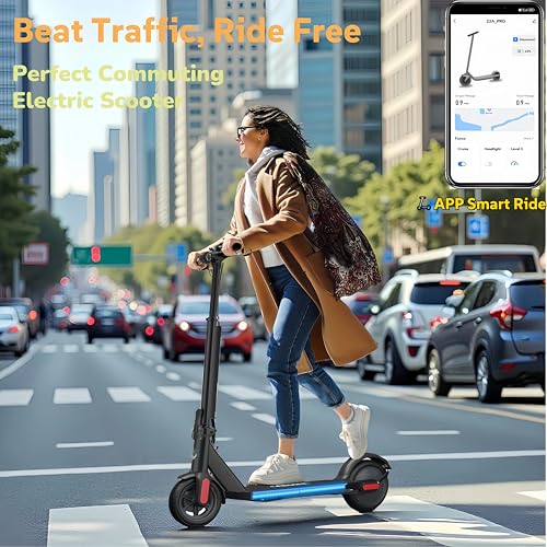 Caroma Electric Scooter, 750/500/350W Motor & 25/20 MPH Speed, Fast Adjustable Electric Scooter for Adults Max 25/20 Miles
