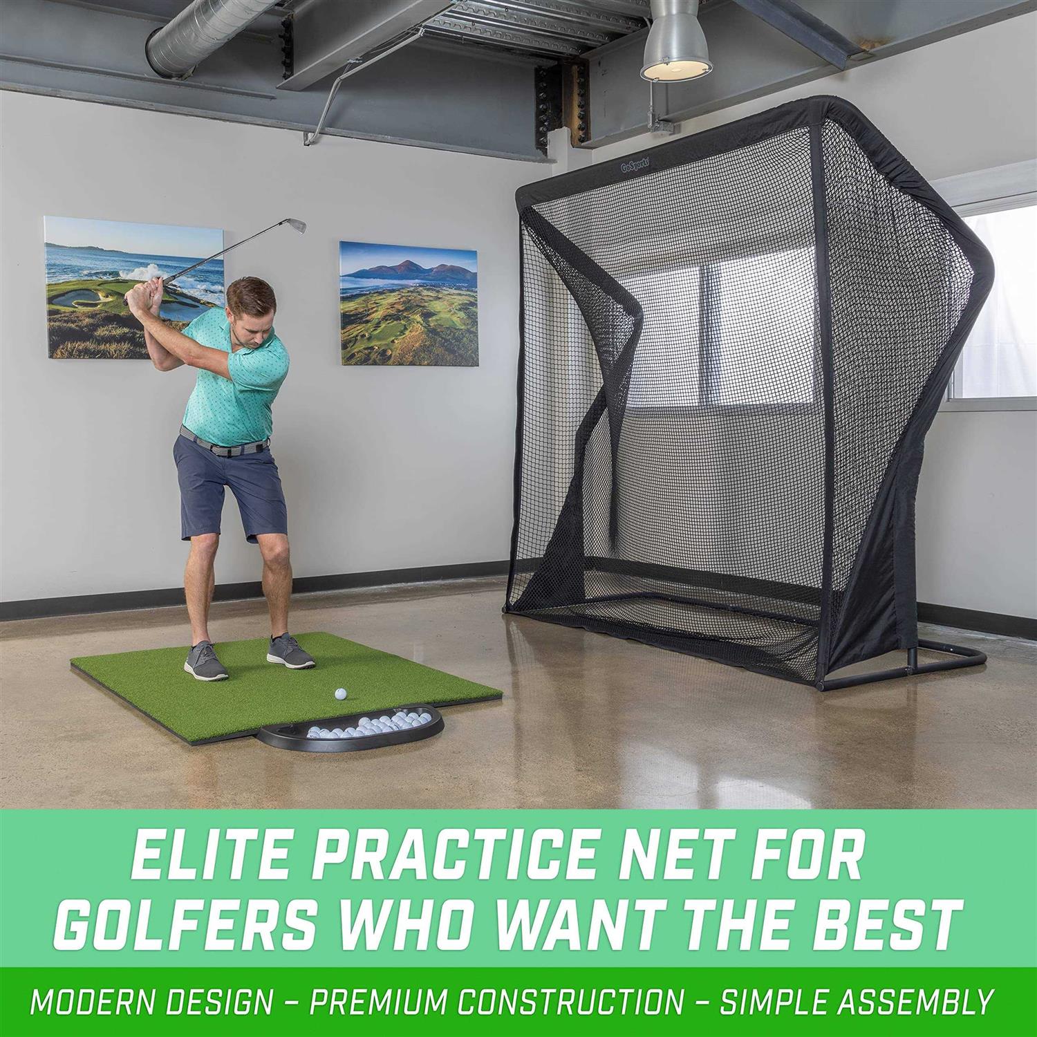Gosports Elite Golf Practice Net with Steel Frame - Sports Supplies Online Store