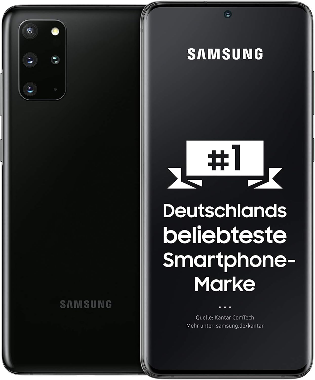 Samsung Galaxy S20+ SM-G986B/DS, Dual SIM 5G, International Version (No US Warranty), 128GB, Cosmic Black - GSM Unlocked