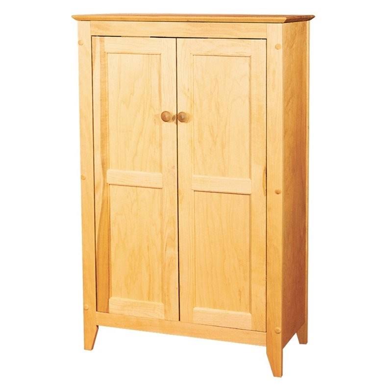 Pemberly Row 2 Door Storage Cabinet in Natural Birch