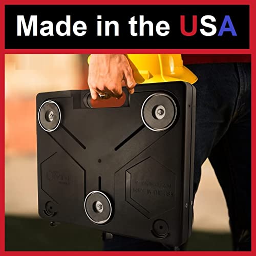 The OmniShelf Magnetic Portable Workstation + Toolbox, Computer & Laptop Stand, Multimeter Case, Utility Shelf w/ 40 lb Capacity