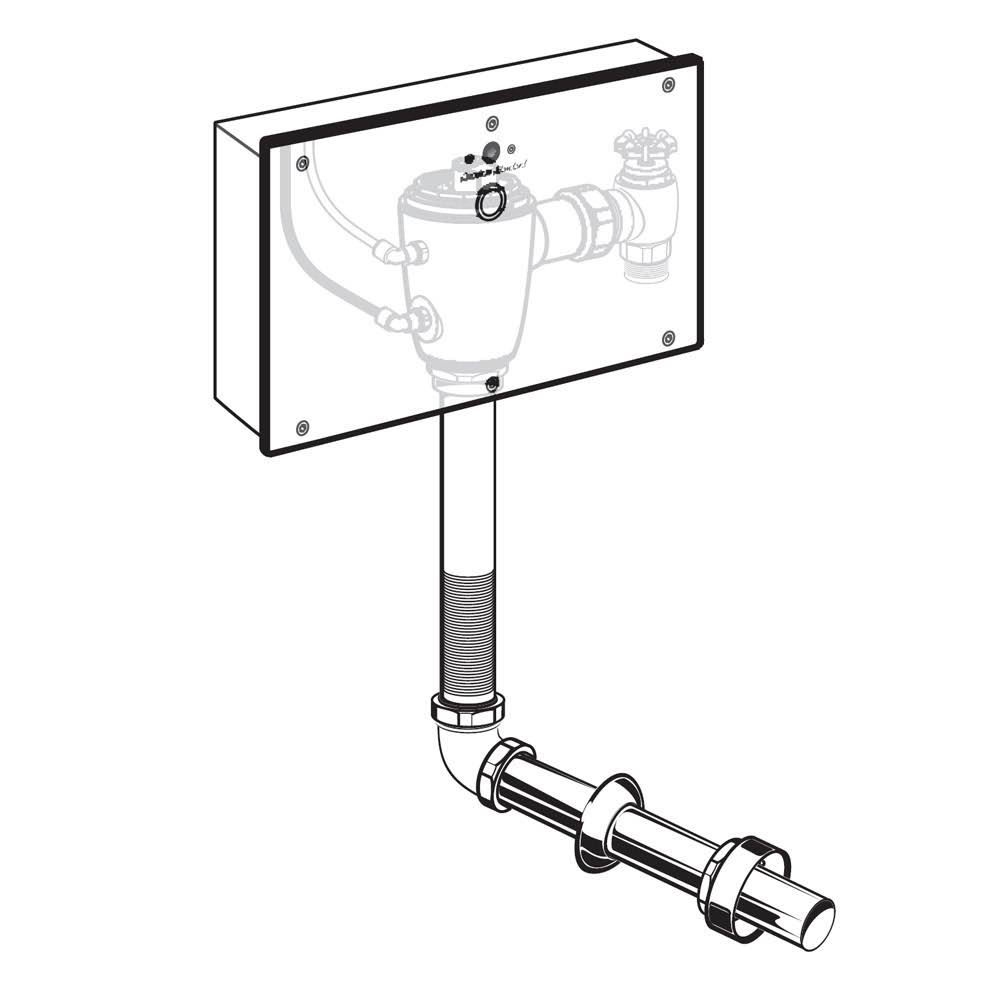 American Standard Selectronic 1.1 GPF Concealed Toilet Flush Valve with Wall Box