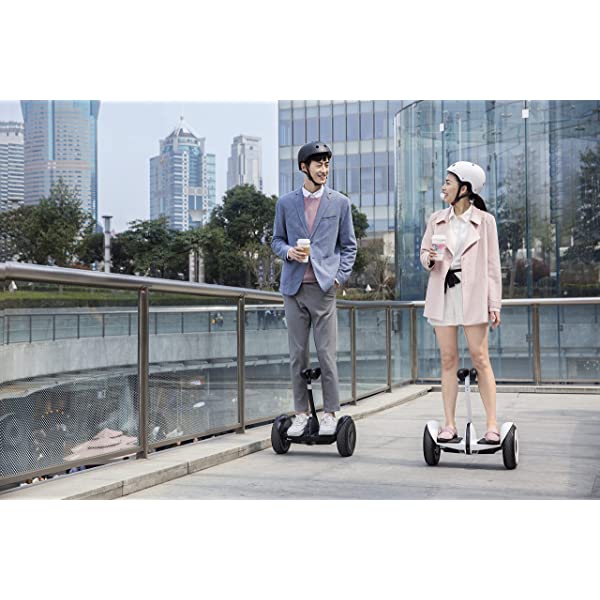 Segway Ninebot S and S-Max Smart Self-Balancing Electric Scooter with LED Light, Powerful and Portable, Compatible with Gokart kit Ninebot S, Black