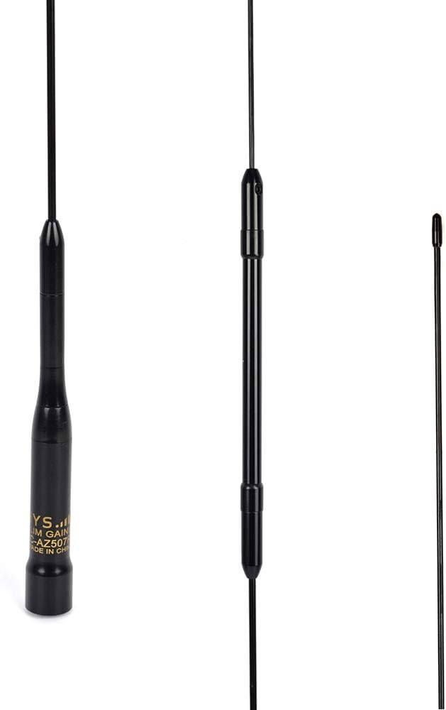 Dual Band 2meter 70cm Mobile Radio Antenna AZ507RB 29.5inch 144/430MHz PL259 Connector for Car Vehicel Truck Mobile Transceiver