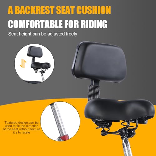 Adult Tricycles, 7 Speed Adult Trikes 24 inch 3 Wheel Bikes, Cruise Bike with Basket for Seniors, Women, Men for Recreation, Shopping, Exercise