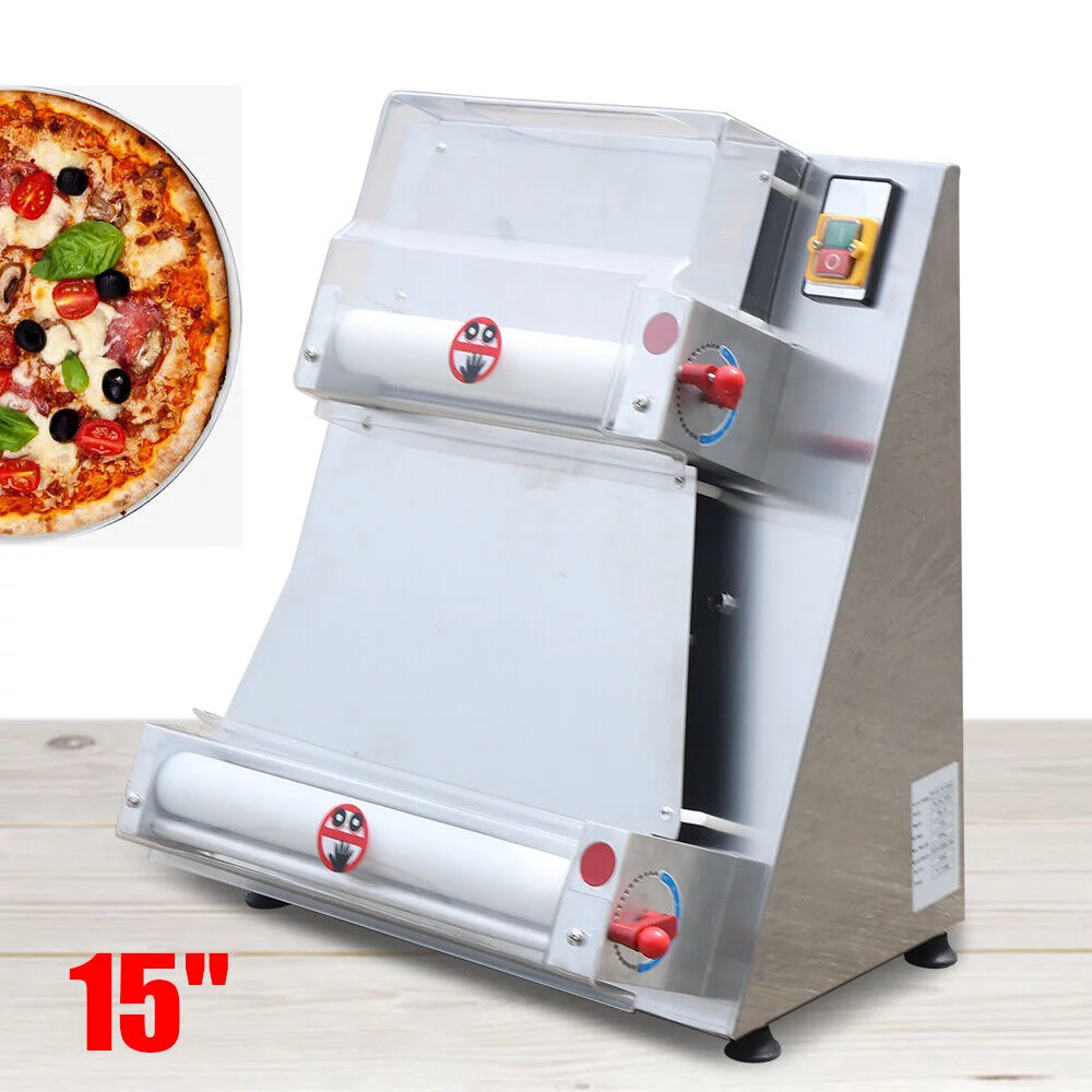 Miumaeov Pizza Dough Roller Sheeter Electric Pizza Dough Press Making Machine Commercial Dough Roller Sheeter for Noodle Pizza Bread and Pasta Maker