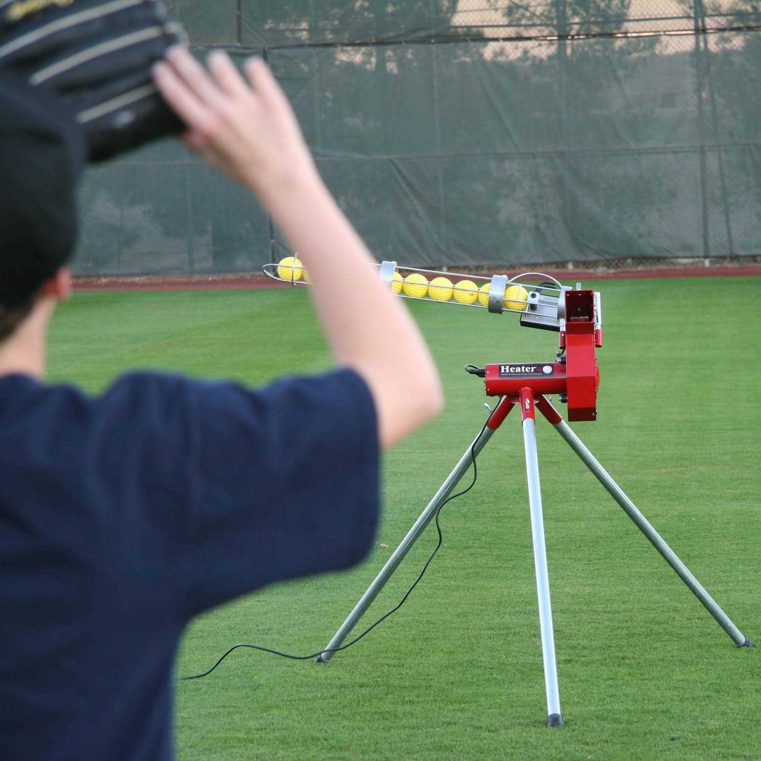 Heater Sports Heavy Duty Baseball Pitching Machine with Bonus Ball Feeder for Kids - Sports Supplies Online Store