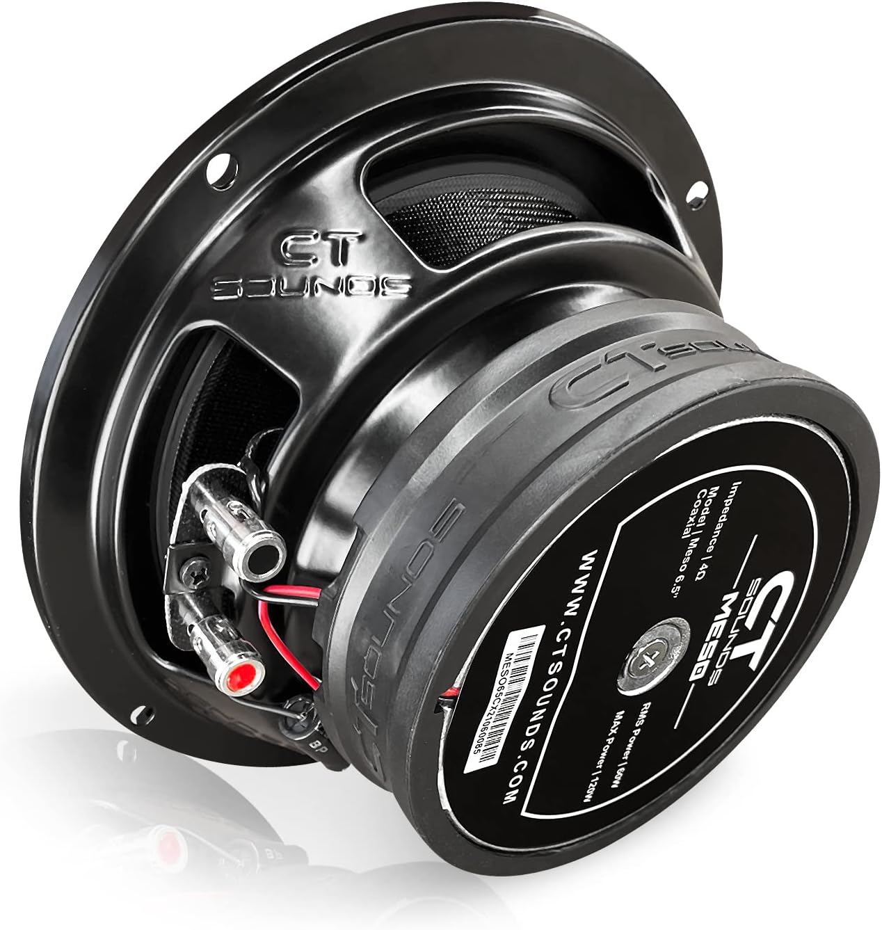 CT Sounds Meso 6.5” 300 Watt 2-Way Premium Coaxial Car Speakers, Pair
