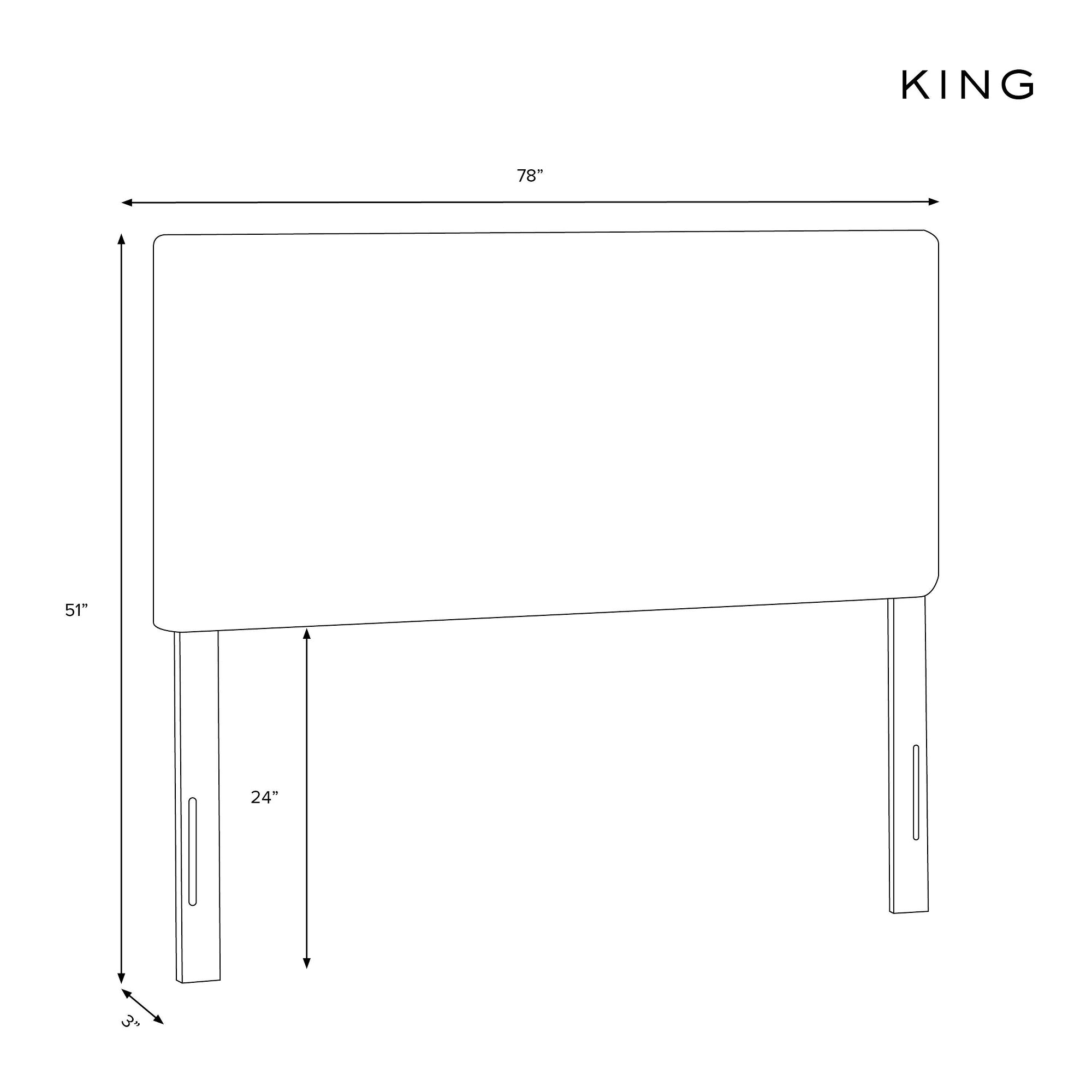 Border Headboard Pumice King Skyline Furniture