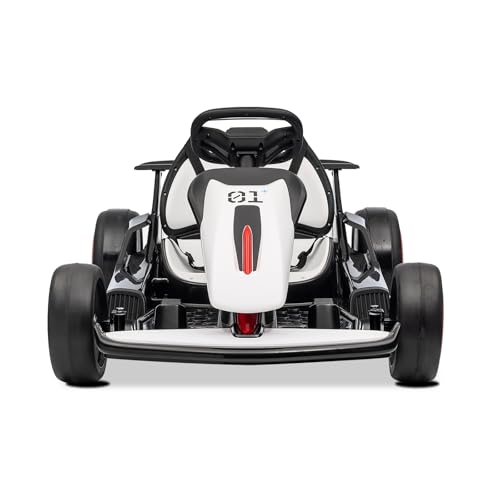 Kids Go Kart, Ride On Drift Kart with Dual 200W Motors, 24V Battery Powered Electric Drift Car, Outdoor 2-Speed Ride On Racing Toy for Boys Girls 6+