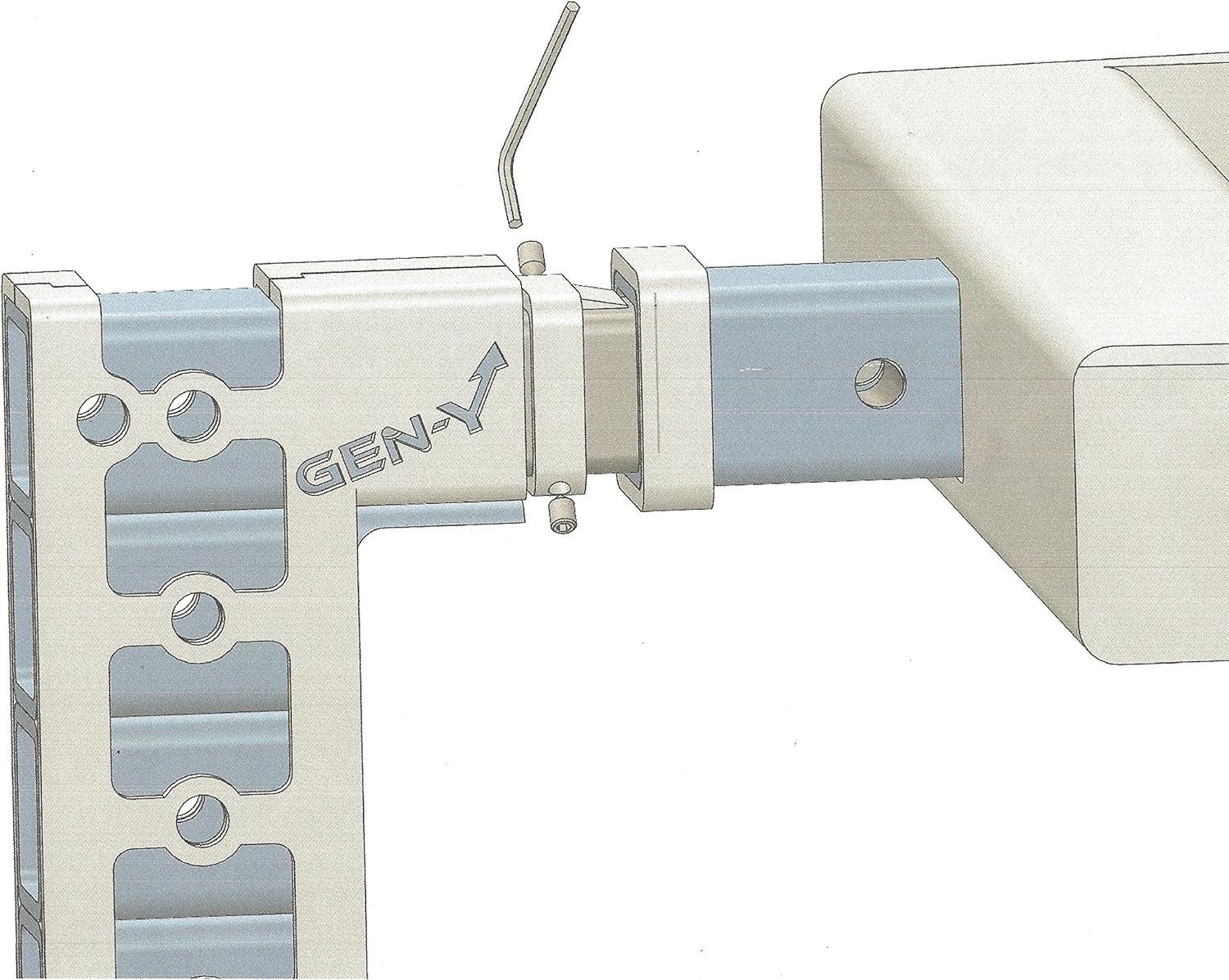 2 1/2” Class V Hitch Tightener GH-063, Fits 2.5" X 2.5" Hitch Receiver Anti Rattle, Anti Wobble Pack of 2