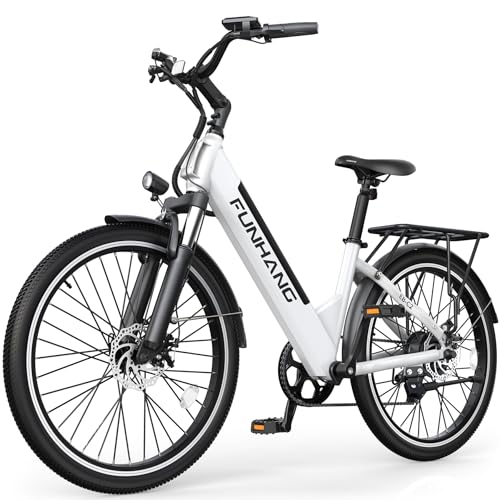 Electric Bike for Adults, 1000W Peak EBike, 50 Miles 21.7MPH Adult Electric Bicycles with 48V Built-in Removable Battery, Adjustable Stem, Rear Rack
