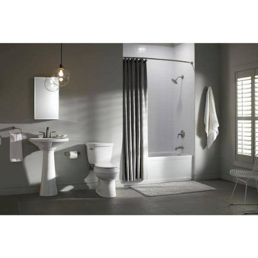 Kohler Cimarron 2-Piece Complete Solution 1.28 GPF Single Flush Elongated Toilet in White (Slow-Close Seat Included) 78248-0
