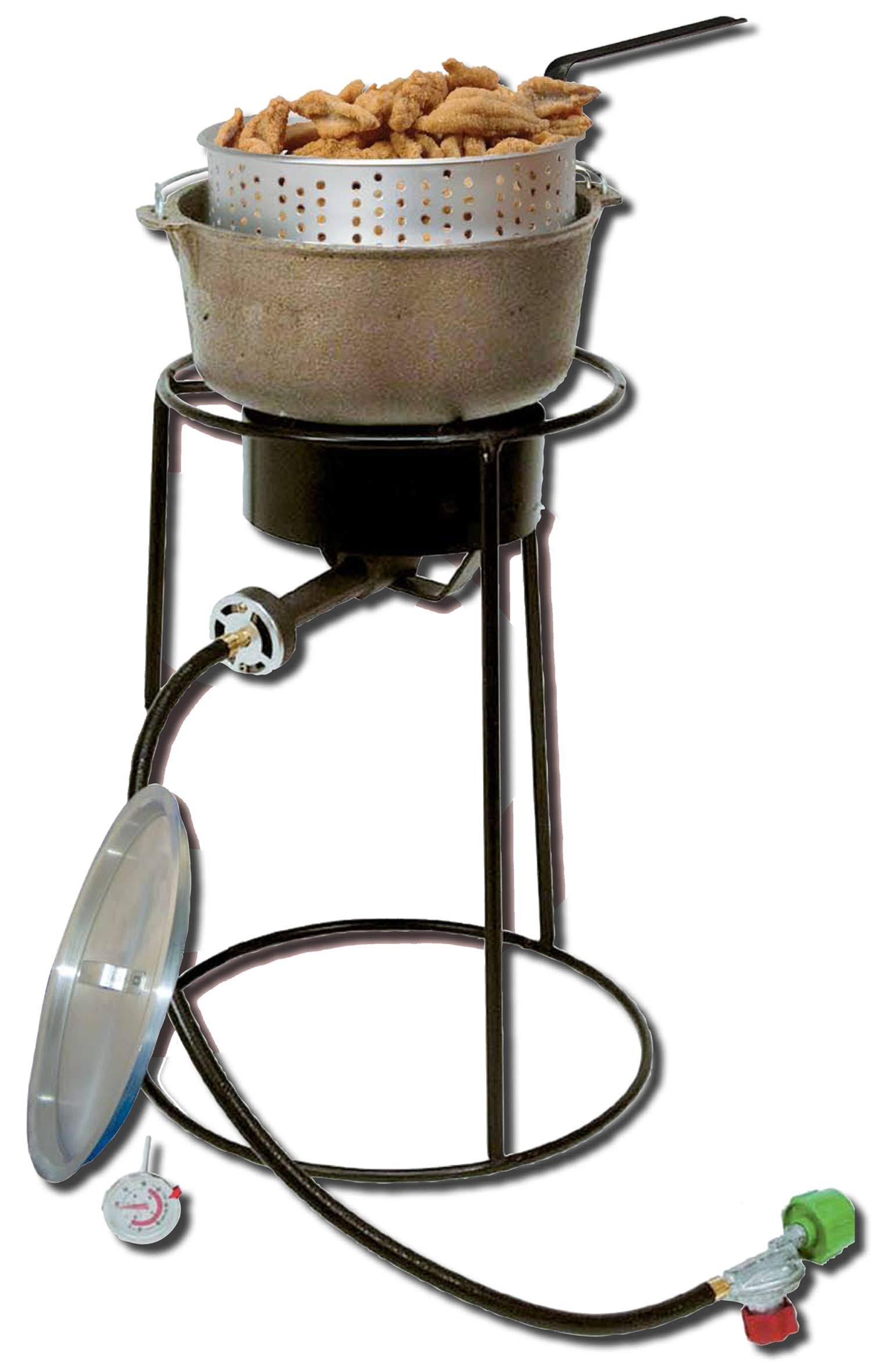King Kooker Outdoor Cooker Package with Cast Iron Pot