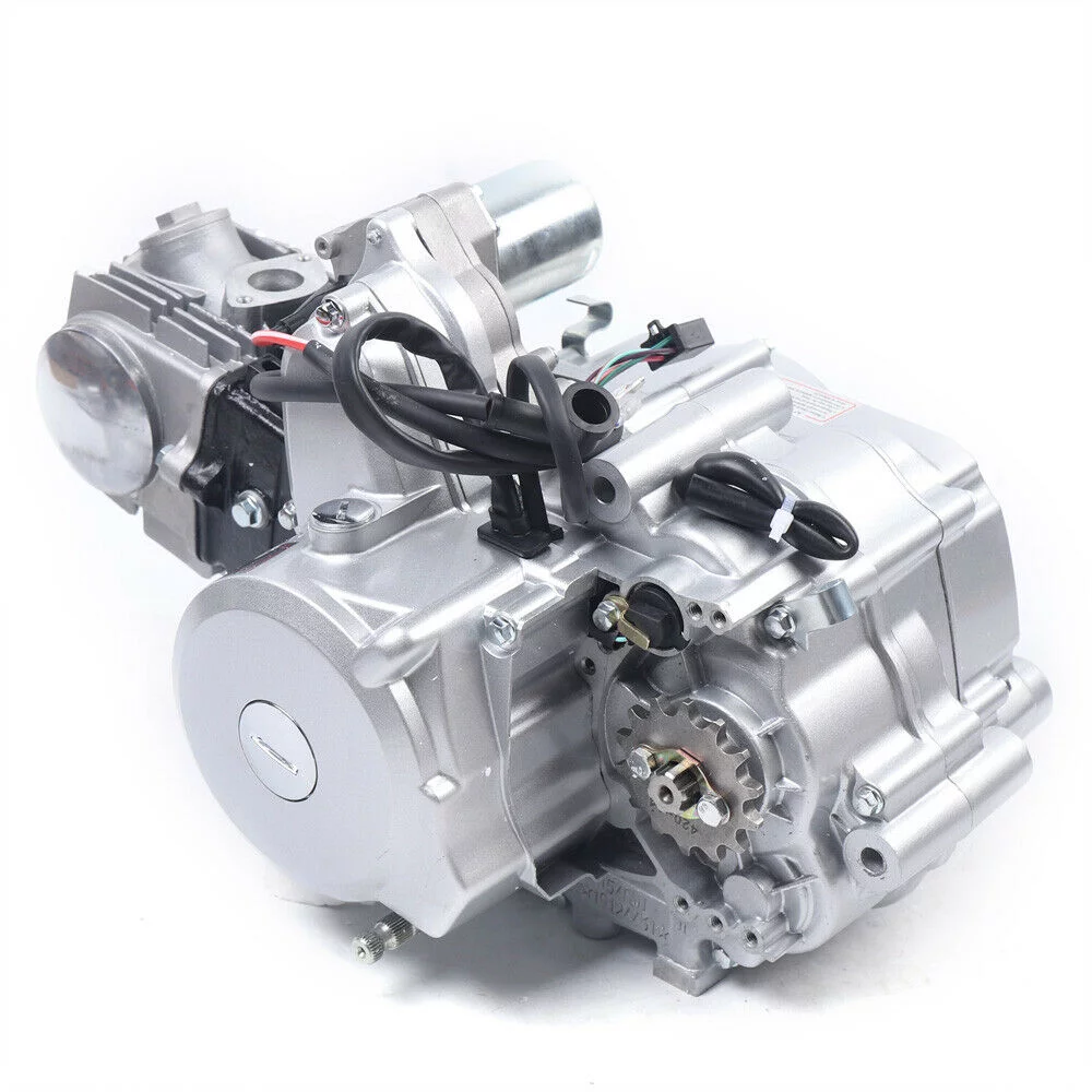 YIYIBYUS 125cc Engine Motor with Reverse 4-Stroke Electric Start Horizontal Semi-Auto Motor Go Kart ATV Quad Dirt Bike Buggy - Radiant Selections
