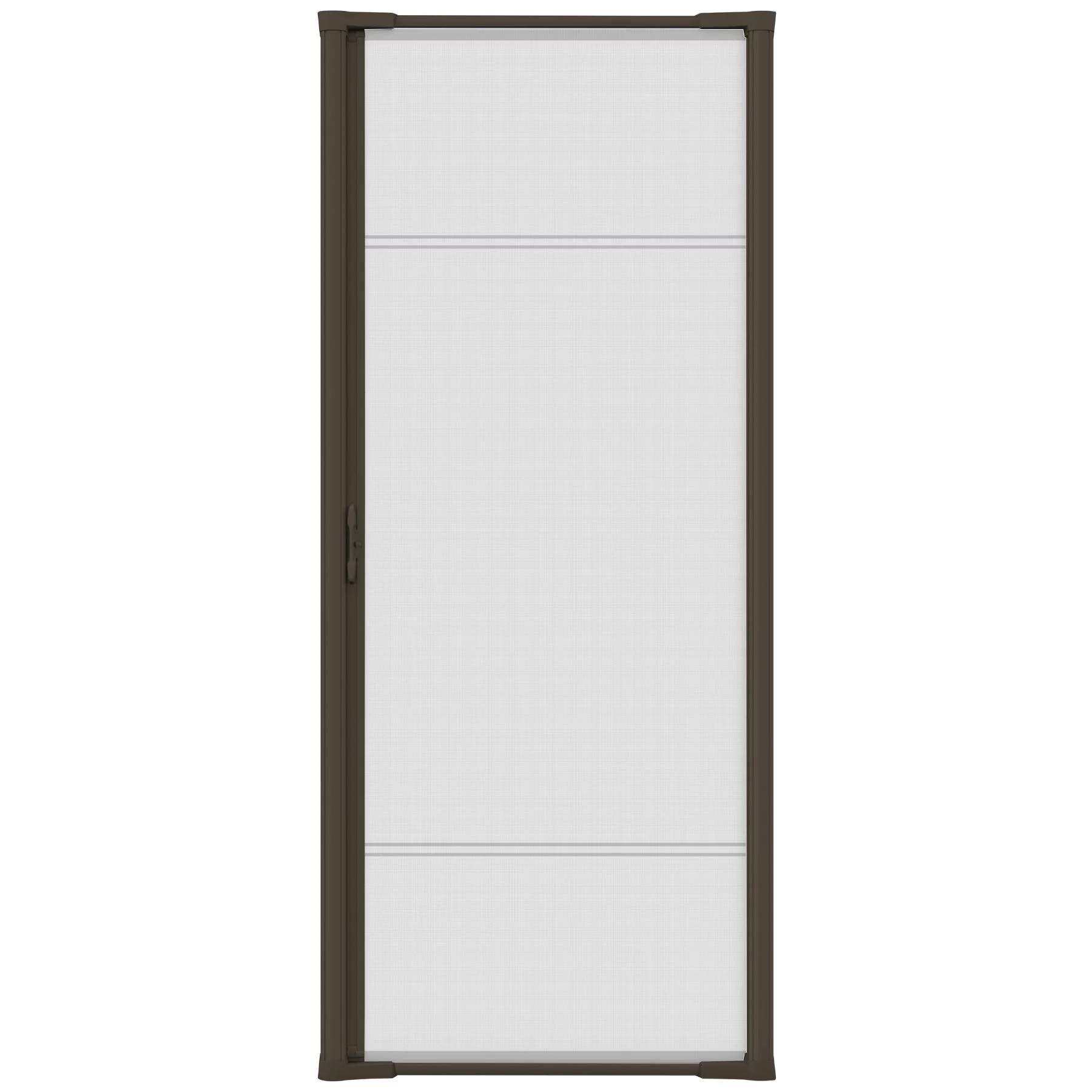 COOL Single Retractable Door Screen-Brown (for 80-in tall x 32-in to 36-in wide doors)