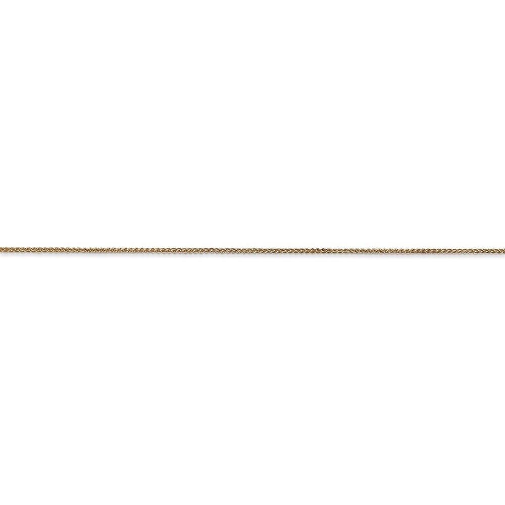 Auriga 14k Yellow Gold .85mm Wheat Chain Necklace 16inch for Women