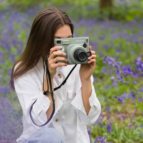 Fujifilm Instax Wide 400 Instant Film Camera (Sage Green) Bundle with Instax Wide Instant Film (40 Sheets)