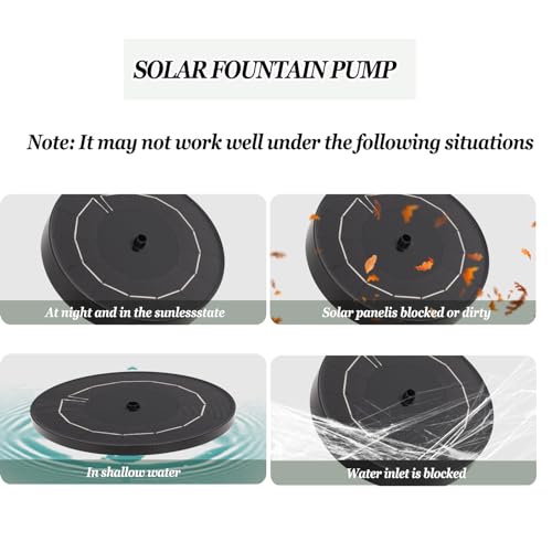 Solar Powered Bird Bath with Fountains for Hummingbirds