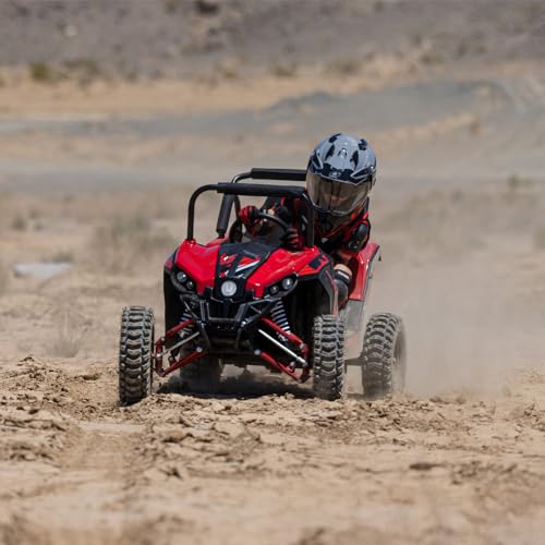 UTV Ride on Car (Large), 48V Shock Absorber Electric Vehicles with Disk Brake, Gear Switch, Steel Frame, Off-Road Tire, Flexible Seat Belt and Seat