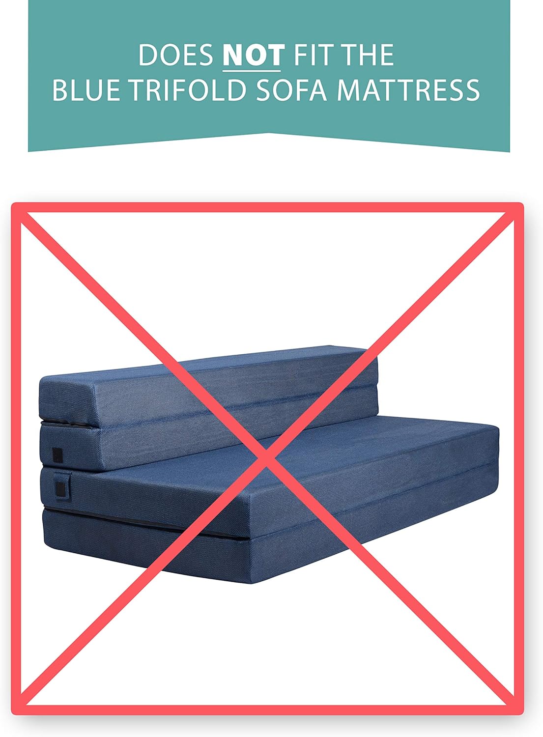 Carry Case for Milliard Tri-Fold Mattress 4 inch Queen (Does Not Fit 6 inch)