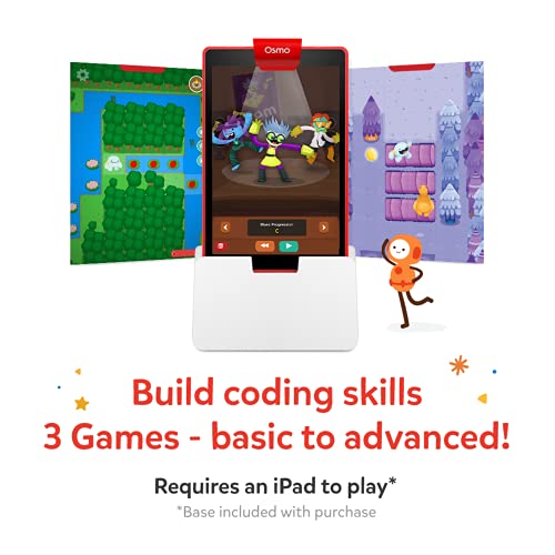 Osmo - Coding Starter Kit Plus Detective Agency for Fire Tablet - 3 Educational Learning Games - Ages 5-12 - Learn to Code