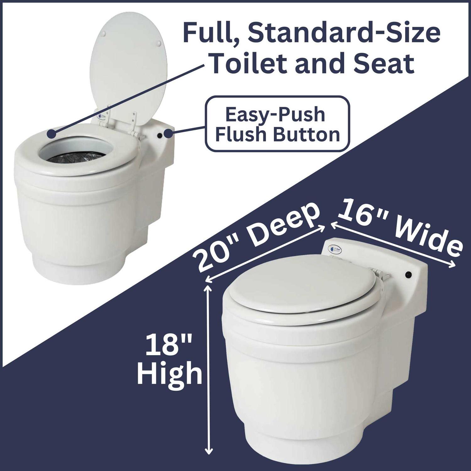 Laveo by Dry Flush Portable Waterless Toilet - Sports Supplies Online Store