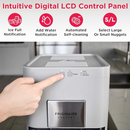 Frigidaire, EFIC240 Countertop Artisanal Sphere Ice Machine, Transparent Window, Gourmet Ice Maker, 84 Sphere per Day Capacity