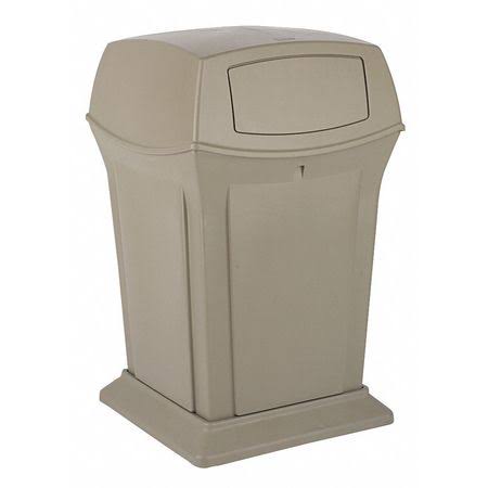Rubbermaid Commercial Ranger Trash Can, 35 Gallon, Black, FG843088BLA