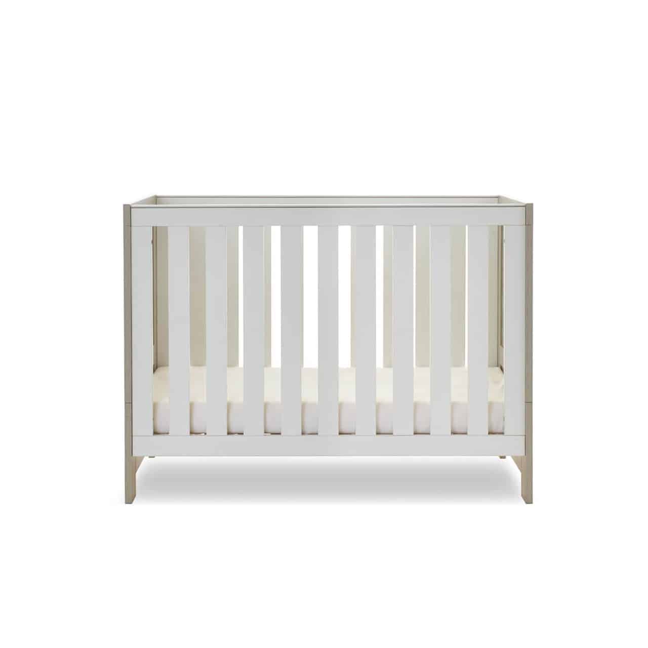 Obaby Nika 4 in 1 Cot Bed – Grey Wash/White