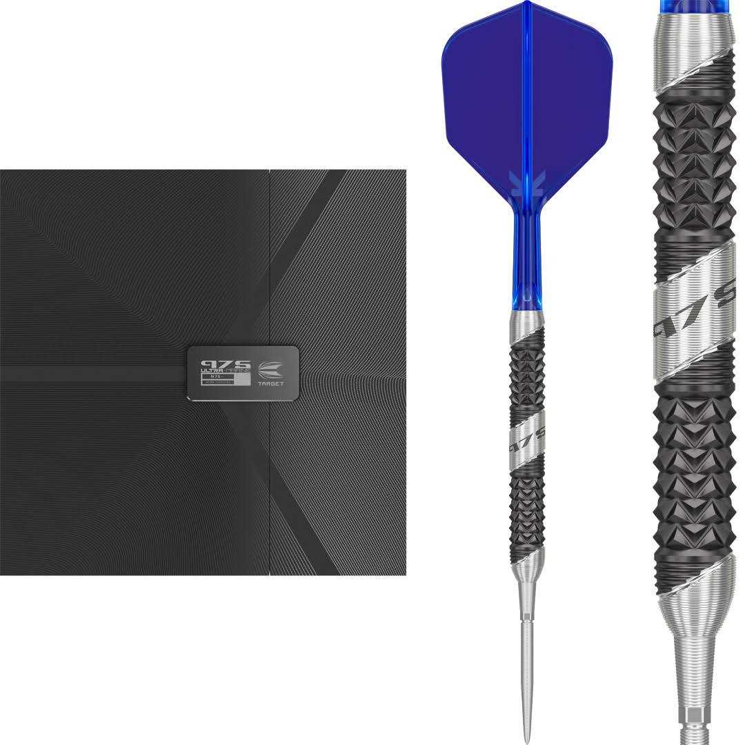 Target 975 Ultra Marine 01 Swiss Point Steel Tip Darts - Sports Supplies Online Store