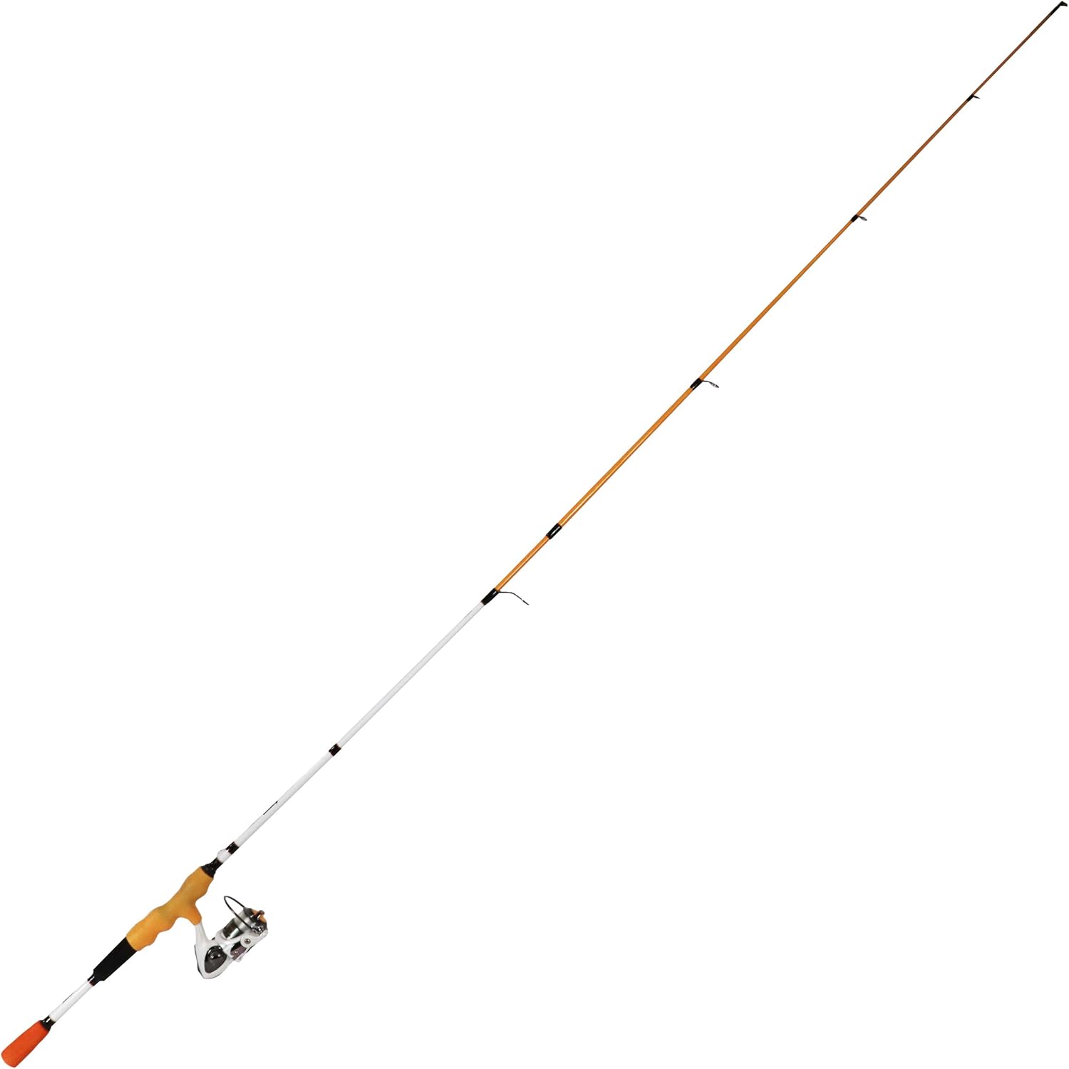 Ardent Comfort Grip Combo with Spinning Reel, 2 Piece Rod, and Comfort Grip Pack of 2
