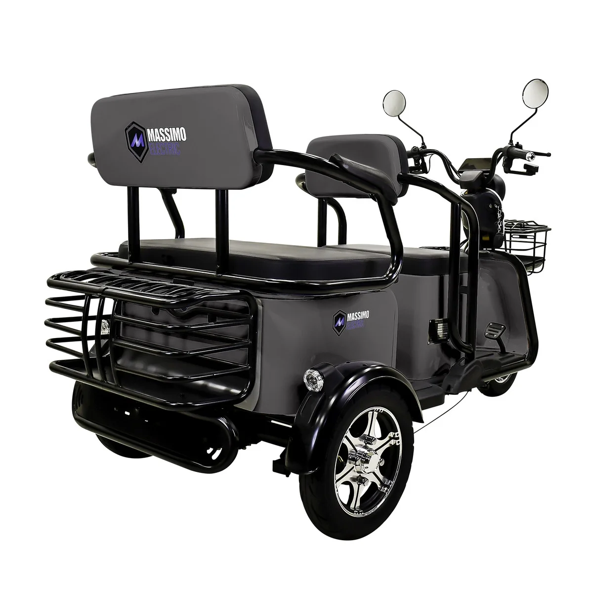 MASSIMO MOTOR MGC (Scooter) with Front and Back Storage (Gray) - Curated Treasures Market