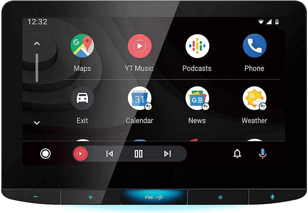 JVC KW-Z1000W Extra Large 10.1" Receiver Safe Driver's Bundle with Voxx HD Backup Camera. Double-DIN Stereo with Floating HD Display, Apple CarPlay