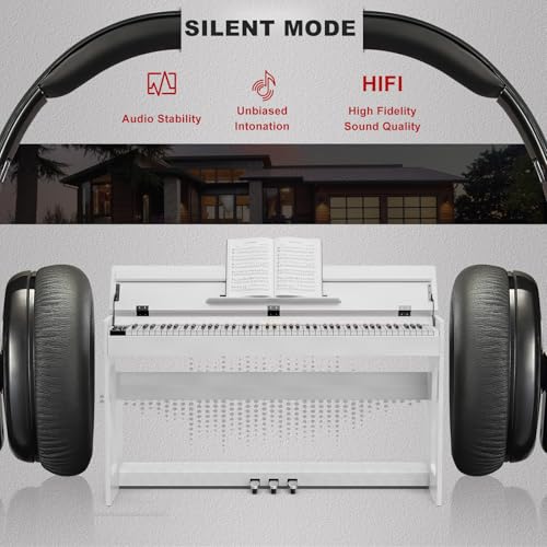 UMOMO 88 Weighted Key Digital Piano with Duet Piano Bench