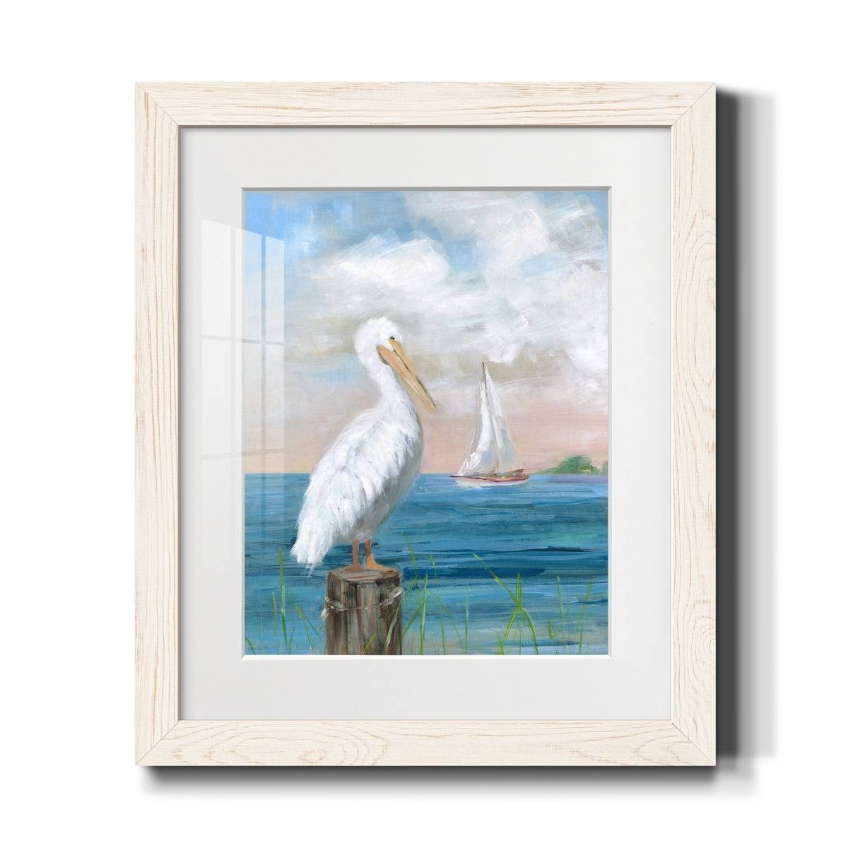 Pelican View I-Premium Framed Print - Ready to Hang - 17X20 - White