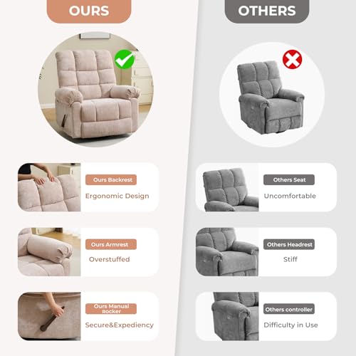 Oversized Power Lift Recliner Chair with Massage and Heat for Elderly, 26" Extra Wide Lift Chair for Big and Tall