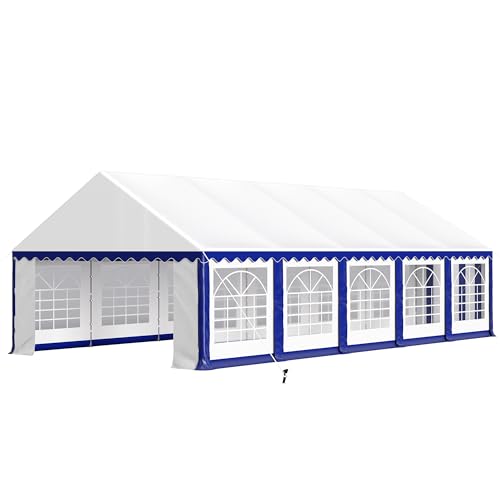 PHI VILLA 20'x16' Outdoor Heavy Duty Party Tent Large Commercial Canopy Wedding Event Shelter with Removable Sidewalls & 3 Storage Bags for Patio