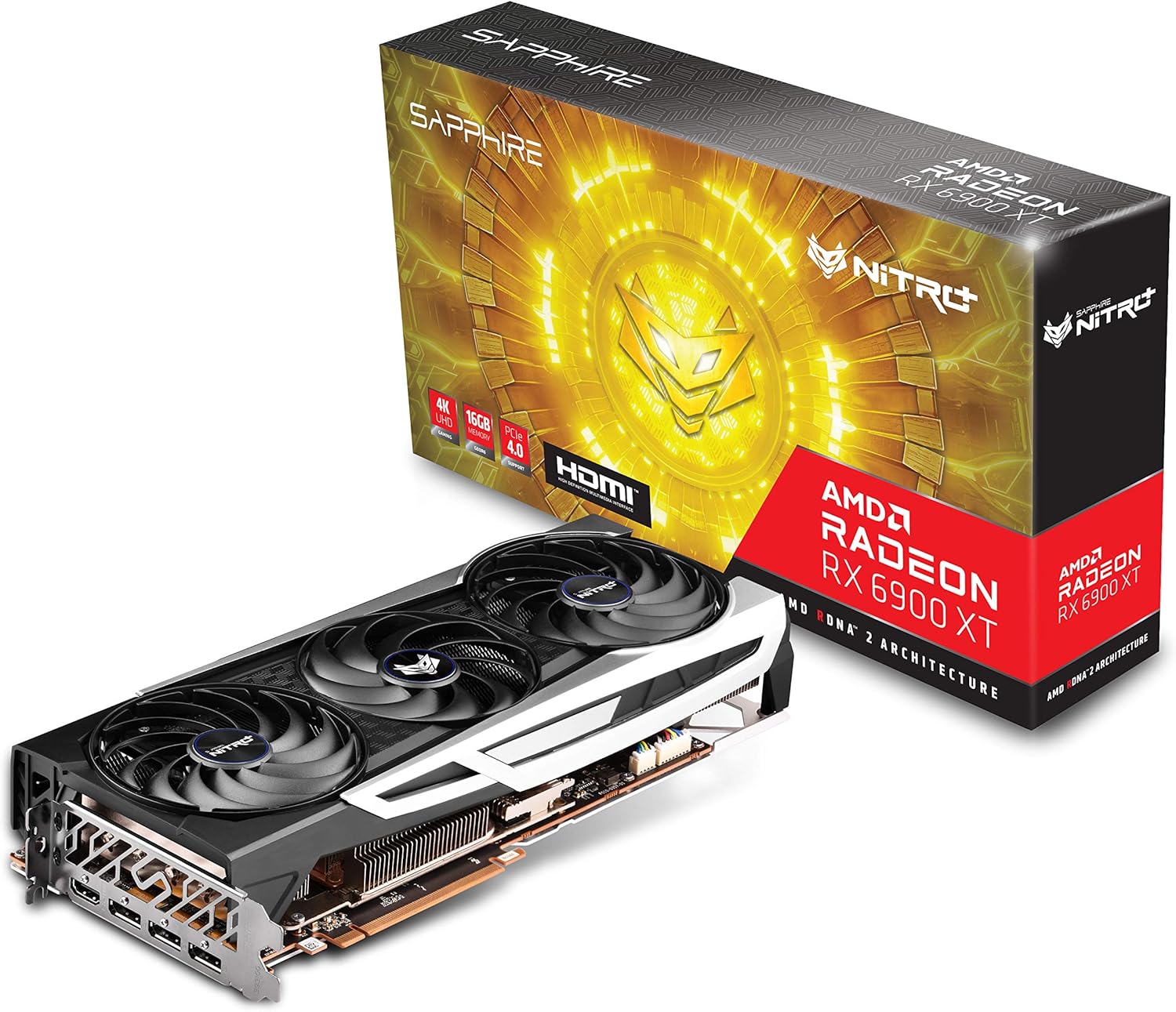 Sapphire Technology 11308-01-20G Nitro+ AMD Radeon RX 6900 XT PCIe 4.0 Gaming Graphics Card with 16GB GDDR6