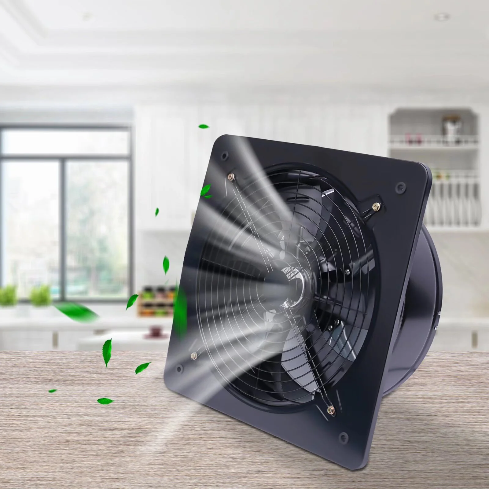 OUKANING 16 inch Industrial Ventilation Extractor Axial Exhaust Air Blower Fan Commercial
