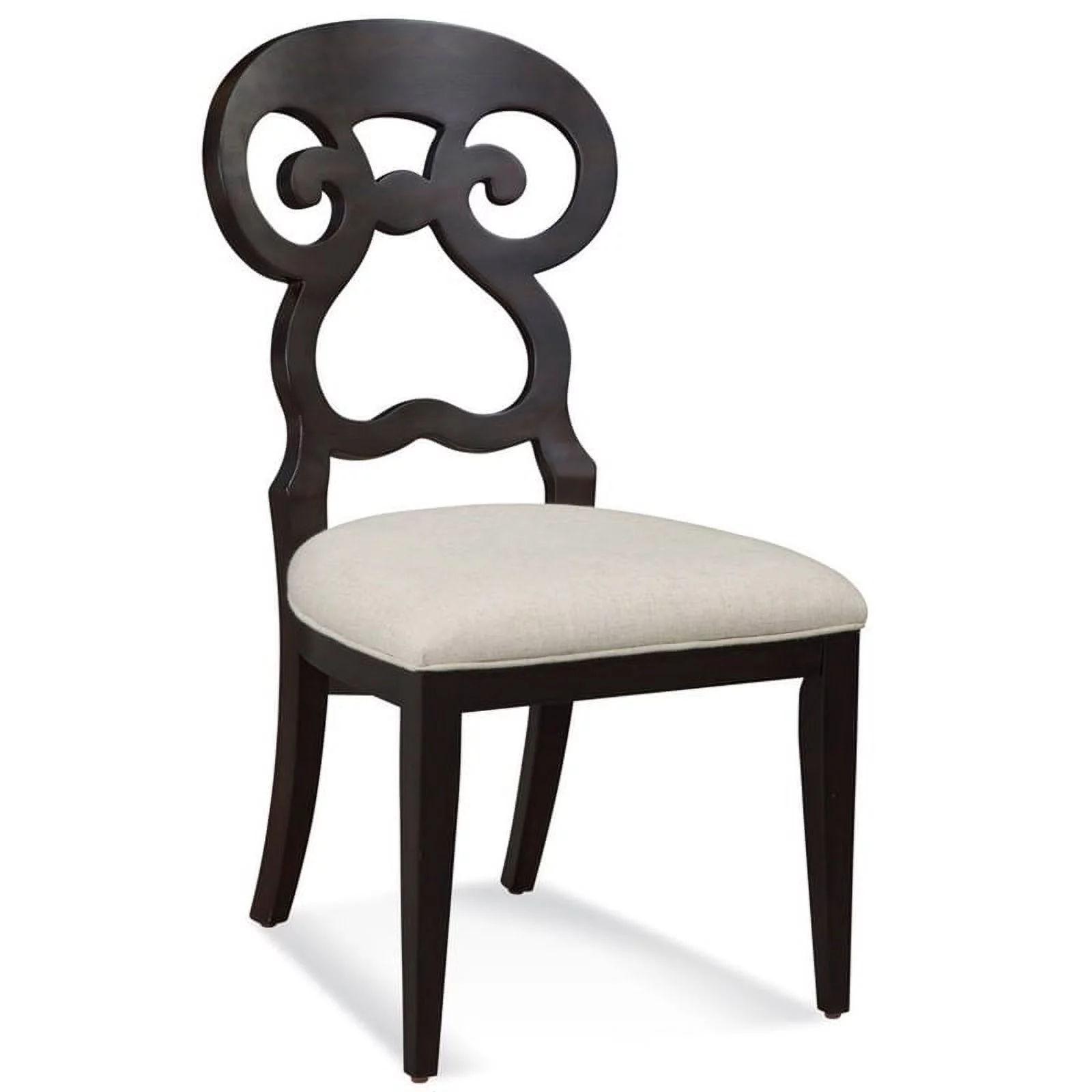 Home Square 5-Piece Set with Dining Table and 4 Dining Side Chairs in Espresso