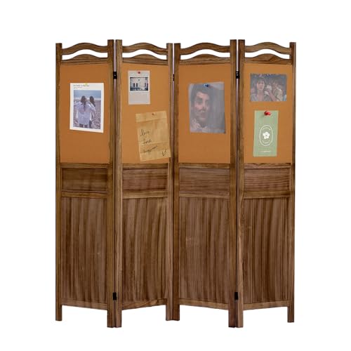 6 Panel Room Divider, 5.6FT Wall Divider for Room Separation