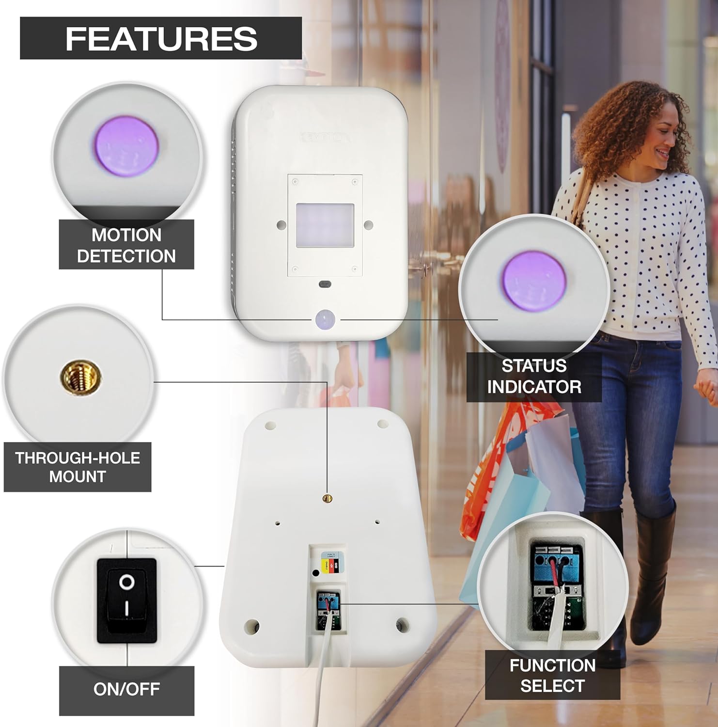 Far UV Technologies Krypton-11 Far UV 222nm Ceiling Mount or Wall Mount UV Light Air Cleaner - Smart Home Appliances