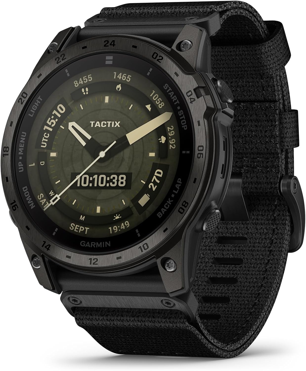 Garmin tactix® 7 – AMOLED Edition, Specialized Military and Tactical GPS Smartwatch, Adaptive AMOLED Display, Built-in Flashlight