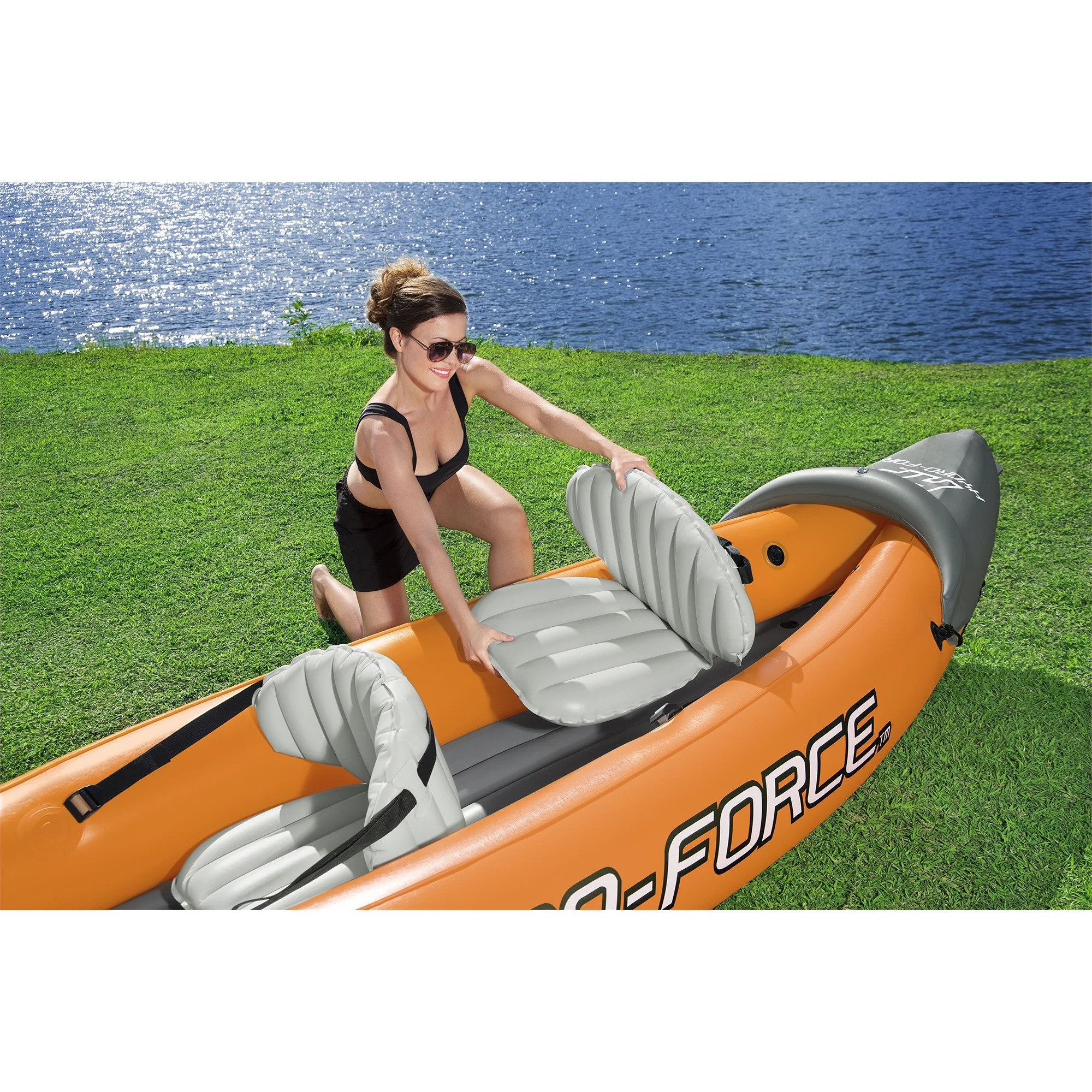 Bestway Hydro Force Lite Rapid X2 Inflatable Outdoor Water Sport Kayak Set - Radiant Selections