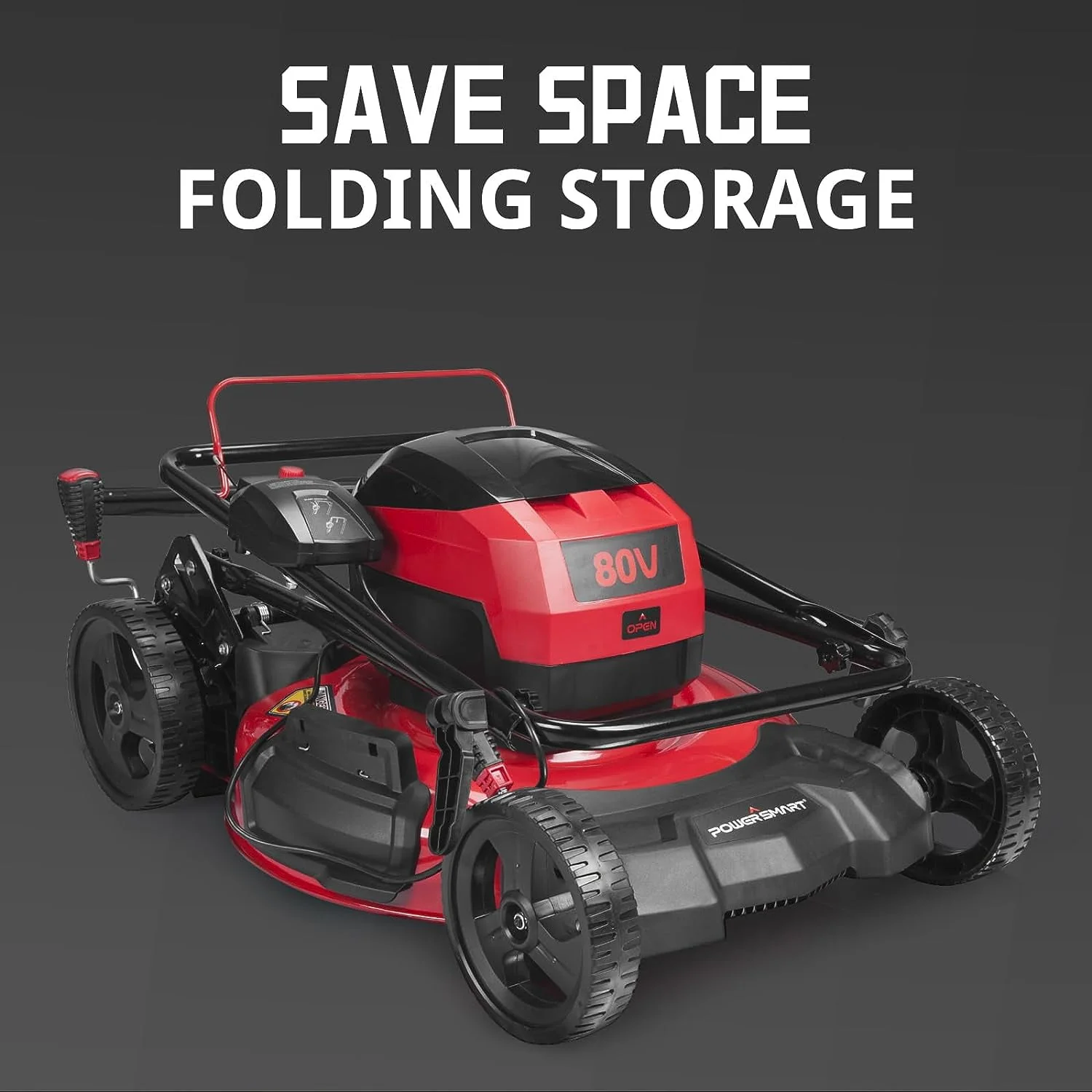 PowerSmart 80V MAX 21 Cordless Lawn Mower, 3-in-1 Brushless Electric Lawn Mower with 6.0Ah Lithium-Ion Battery & Charger (DB2821)