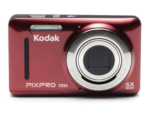 Kodak PIXPRO Friendly Zoom FZ53 (Red) w/ 32GB SD Card u0026 Case Bundle